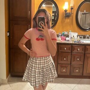 A set of skirt and top